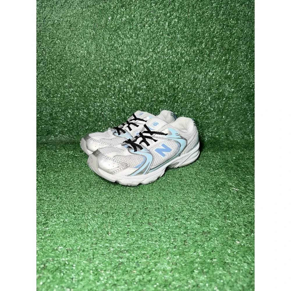 New Balance 530 Youth Kids Size 2Y Blue White Walking Shoes Comfort Sneakers